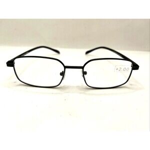 Geoffery Beene Reading Glasses 60195-ME0020-101GBR Readers Black +2.00